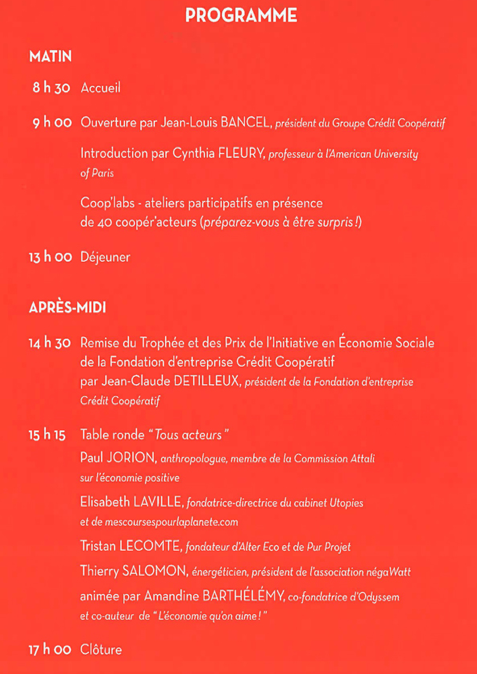 rencontre nationale crédit coopératif